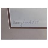 Framed Watercolor Painting by Nancy Lund 