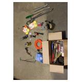 Mixed Lot of Hand Tools and Hardware Supplies