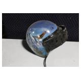 Set of 2 Motorcycle Helmets - Sno Rider & Black Visor