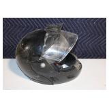 Set of 2 Motorcycle Helmets - Sno Rider & Black Visor