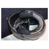 Set of 2 Motorcycle Helmets - Sno Rider & Black Visor