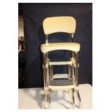 Vintage Yellow Cosco Step Stool Chair