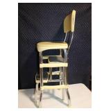 Vintage Yellow Cosco Step Stool Chair