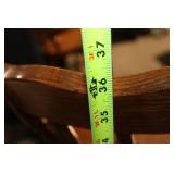 Set of 4 Wooden Bar Stools with Spindle Backrest