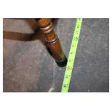 Set of 4 Wooden Bar Stools with Spindle Backrest