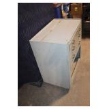 Industrial Metal Drawer Cabinet with Open Storage