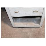 Industrial Metal Drawer Cabinet with Open Storage
