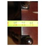 Vintage Wooden 3-Tier Folding Shelf with Mahogany Finish