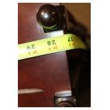 Vintage Wooden 3-Tier Folding Shelf with Mahogany Finish