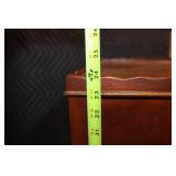 Vintage Wooden End Table with Two Drawers