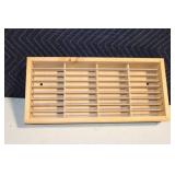 Wooden Napa Valley Wine Box Insert with Grid Design