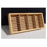 Wooden Napa Valley Wine Box Insert with Grid Design