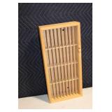 Wooden Napa Valley Wine Box Insert with Grid Design