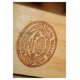 Wooden Napa Valley Wine Box Insert with Grid Design