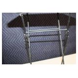 Folding Metal Plant Stand with Mosaic Butterfly Design