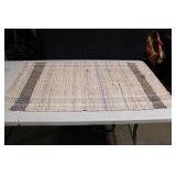 Colorful Handwoven Rag Rug - 42" x 22.5"