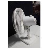 Holmes White Oscillating Table Fan