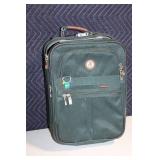 Olympia Elegance Green Rolling Suitcase with Locks