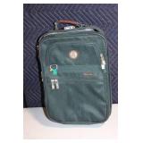 Olympia Elegance Green Rolling Suitcase with Locks