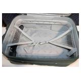 Olympia Elegance Green Rolling Suitcase with Locks