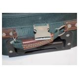 Olympia Elegance Green Rolling Suitcase with Locks