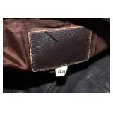 Vintage Leather Bomber Jacket Size 44