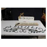 Set of Metal Wall Art and Wooden Signs - Birdwatcher Themed