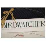 Set of Metal Wall Art and Wooden Signs - Birdwatcher Themed