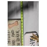 Set of Metal Wall Art and Wooden Signs - Birdwatcher Themed