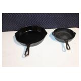 Griswold Cast Iron Skillet Set with Erie PA Markings