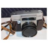 Vintage Nikkorex 35mm Film Camera with Leather Case