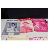 Collection of Vintage Sheet Music including Elvis Presley and Sinatra