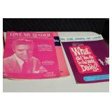 Collection of Vintage Sheet Music including Elvis Presley and Sinatra