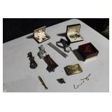 Lot of Vintage Watches, Cufflinks, and Pocket Items