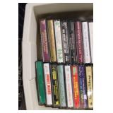 Collection of Cassette Tapes and CDs Featuring Holiday and Jazz Music