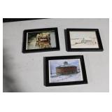 Set of 3 Framed Rural Scene Prints