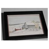 Set of 3 Framed Rural Scene Prints