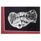 Set of 3 Framed Artworks - Cats, Child Nature, and Beach Scene