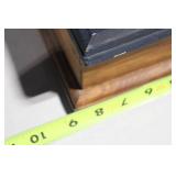 Wooden Box with Moon and Sun Top Relief