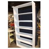 White Six-Shelf Bookcase or Display Unit