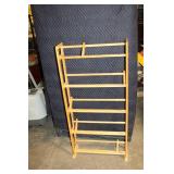 Wooden DVD/CD/VHS Storage Rack with Adjustable Shelves