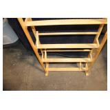Wooden DVD/CD/VHS Storage Rack with Adjustable Shelves