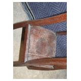 Vintage Wooden Plant Stand with Two Tiers