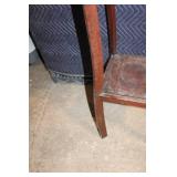 Vintage Wooden Plant Stand with Two Tiers