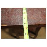 Vintage Wooden Plant Stand with Two Tiers