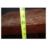 Vintage Wooden Plant Stand with Two Tiers