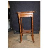 Vintage Wooden Plant Stand with Decorative Legs