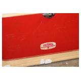 Vintage Thermos Brand Cooler with Red and White Design