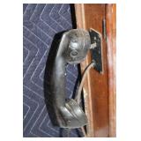 Vintage Wooden Wall Crank Telephone with Handset