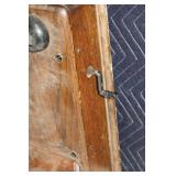 Vintage Wooden Wall Crank Telephone with Handset